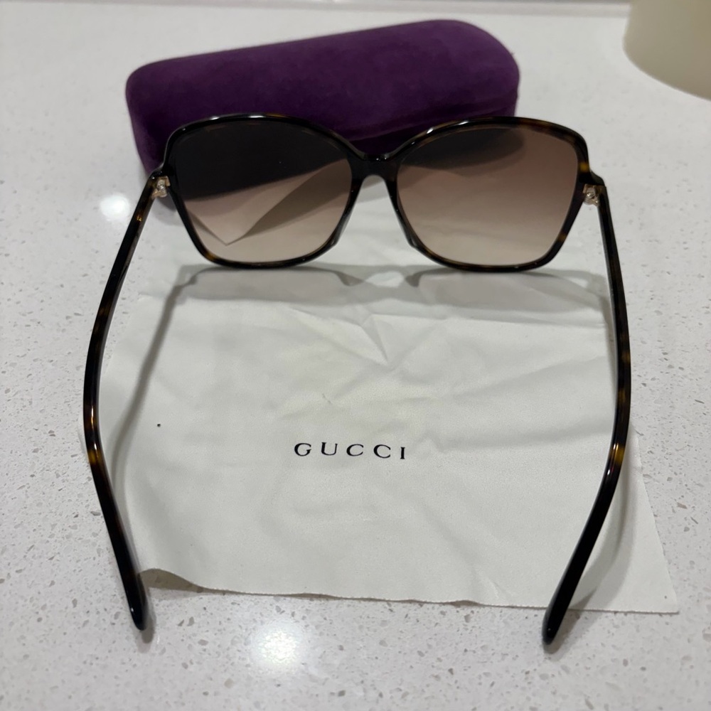 Gucci Black and Brown Gradient Sunglasses - Picture 3 of 6